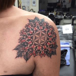 i love making Mandalas, tattoo made at Think Tattoo