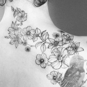 Flowers in progress (cover up) 