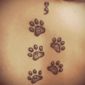 Truly under the paw! My cats have been my support, hence the kitty semicolon.By Dodger at InkredibleInc