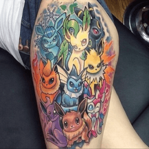 Eeveelutions tattoo #pokemon 