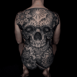 Ben Farrands back piece done over the course of 4 weeks during a one month period. 55 hours in 9 sessions. Ben travelled from Australia to get this done by me, i was honored by his commitment and humbled by his strength in getting this. You cam see a short video of the process here  https://vimeo.com/177788777 Thank you for looking. 