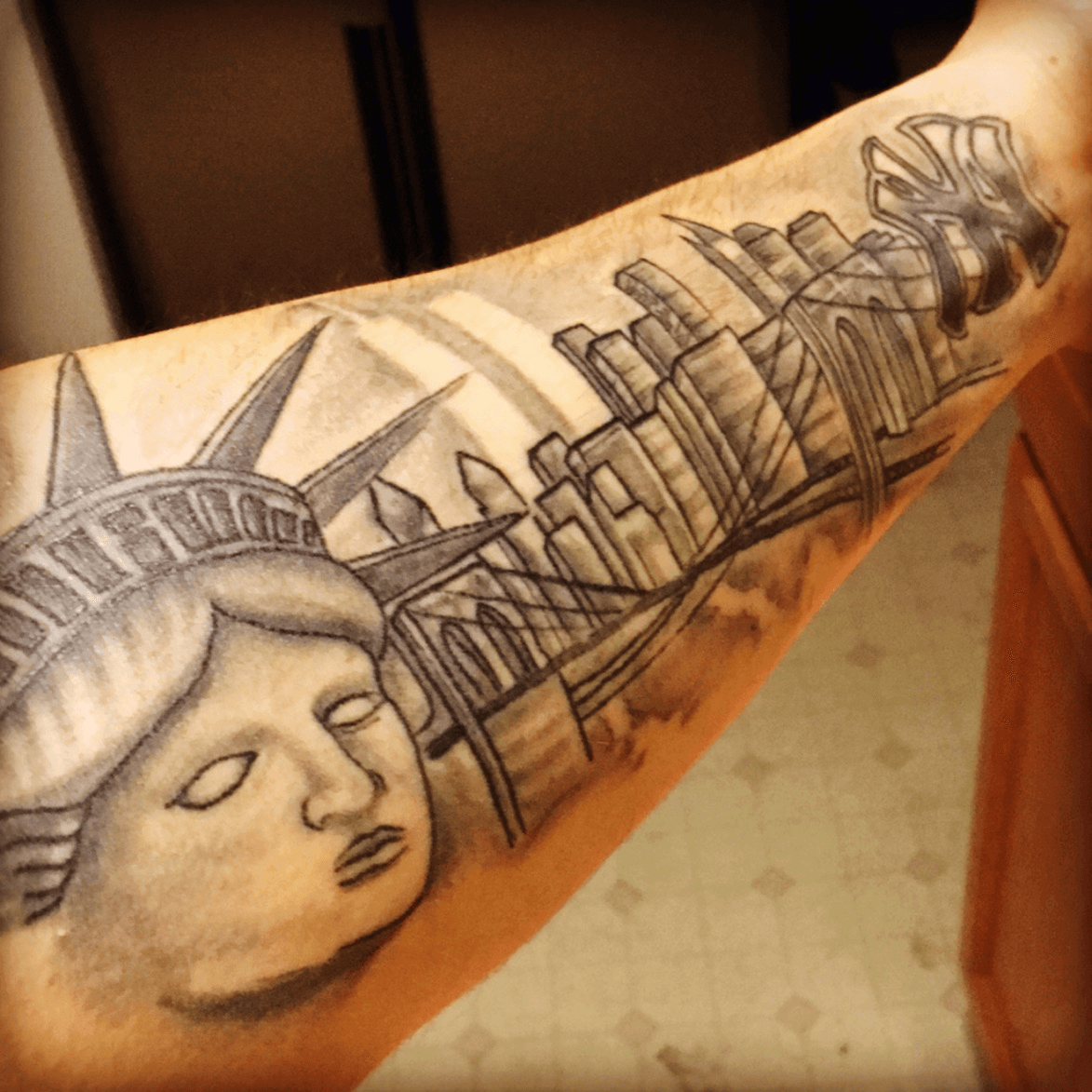 Pin by Alexander J Battle on Tattoo Underworld  New york tattoo Forarm  tattoos Sleeve tattoos