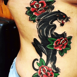 First tattoo, one shot panther that I'll always love