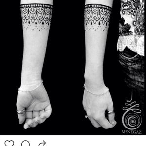 Cute pattern for that spot #mandala #armband 