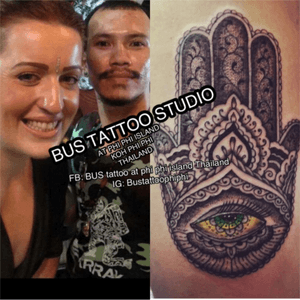#hamsa #tattooart #tattooartist #bambootattoo #traditional #tattooshop #at #Bustattoostudio #phiphiisland #thailand #tattoodo #tattooink #tattoo #phiphi #kohphiphi #thaibambooartis  #thailandtattoo #tattoophiphiArtist by Bus witsawat thongon 🙏🏻🙏🏻🙏🏻🙏🏻🙏🏻thank you so much🙏🏻🙏🏻🙏🏻🙏🏻🙏🏻🙏🏻Situated in the near koh phi phi police station , Bus tattoo is a small studio run by Mr.Bus, an experienced and talented tattooist who can perform his art both with bamboo stick and with electric tattoo gun. Cover ups, free hand designs, custom designs - any style can be realized at Bus tattoo studio. As in mostly any shop nowadays, needles are disposable and used only once at Bus tattoo studio