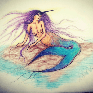 Last sketch for today 🌹✨ #tattooshop #sketch #mermaid #ink #rosetattoo 