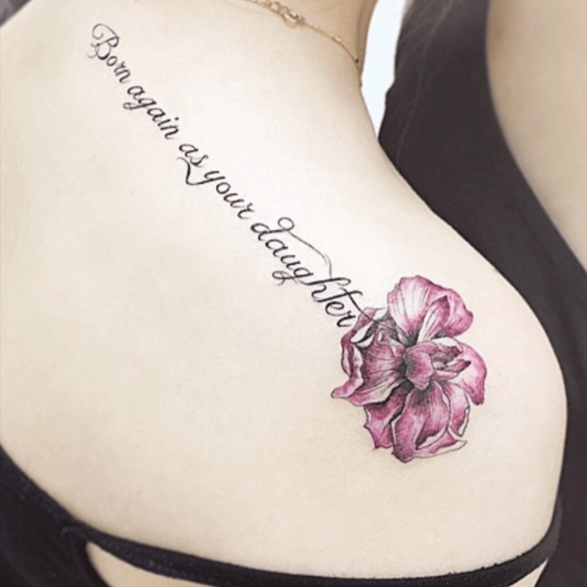 Buy Pack of 3 Tattoo Custom Text Flower Temporary Tattoo Name on Online in  India  Etsy