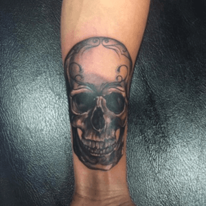 #skull #tattoo #skulltattoo #blackandgreytattoo#