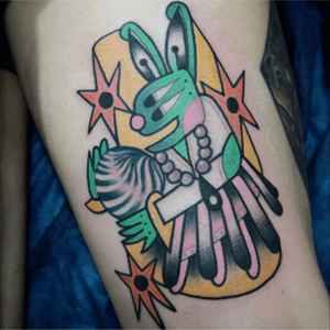 #rabbit in #color by #tattooartist #tattooistsom @tattooist_som #gemtattoostudio 