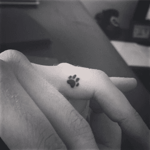 Symbolize love of dogs, number of dogs I've had per paw. 