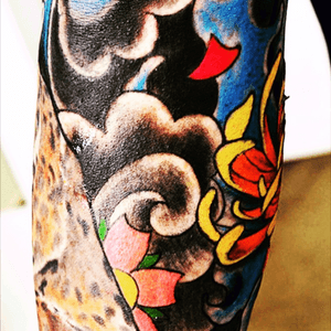 Close up of my sleeve on my left arm. 