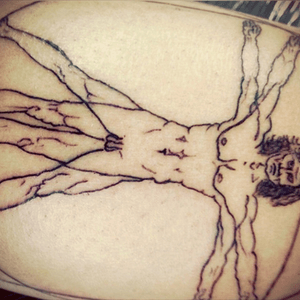 #LeonardodaVinci#l'uomoVitruviano#tattooartist #tattoo #work #in#progress #by#me#gianlucagiuseppe #