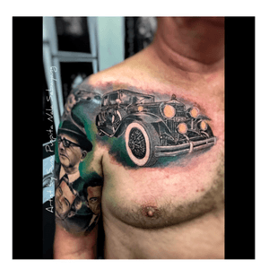 #tattoo#dreamtattoo#tattooartist#Tattoodo#tattoolife#colortattoo#tattooink#car#classic#
