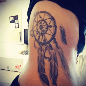 My dreamcatcher tattoo. For me a symbol that repesents the good. You should be able to let the good things trough and let the bad things behind. 