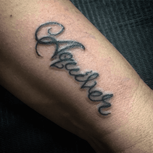 Quick custom script to end the day. #script #scripttattoo #typography #handwriting 