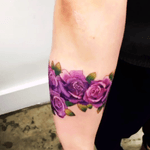 #Mikhail #purple #flowers #roses #armband 