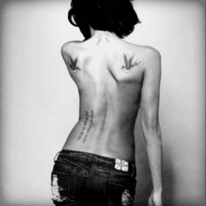 Tattoo photography! #tattoos #tattooedgirl #tattooart #art #tattoomodel #blackAndWhite #image #style #swag #hiptattoos #swallow 