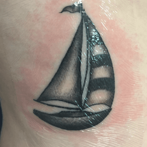 #saniderm #tattoos #sailing #boat #boattattoo #inked 