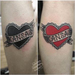 A couple of hearts for Leah and Rhiannon from a while back!#lewishazlewood #lewishazlewoodtattoo #staganddaggertattoo #somerset #uk #traditional #traditionaltattoo #trad #tradtattoo #heart #traditionalheart #traditionalhearttattoo #hearttattoo #loveheart #lovehearttattoo #kansas #kansastattoo #wizardofoz #wizardofoztattoo #colourtattoo #blackandgreytattoo 