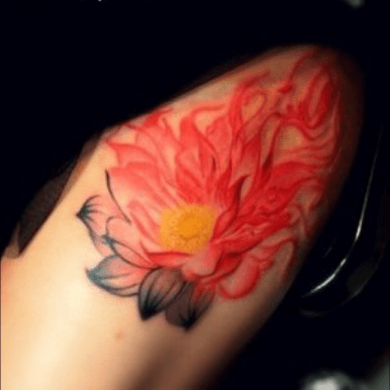 Flower tattoo by Felipe Rodrigues  Post 15601