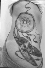 Tattoo inspiração, filtro, lobo e coruja. Criação do desenho e tatuado por @vinifernandes81