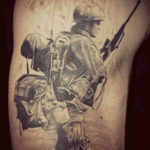 A tattoo like this of my late grandfather would make an amazing tribute tattoo! #dreamtattoo #veteran #thegreatestgeneration 