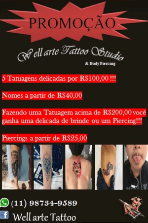 Tattoo by well arte tattoo studio & body piercing 