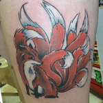 Ninetails Pokemon inspired Fox tattoo #Fox #Pokemon 