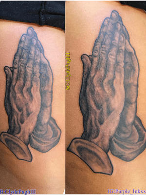 #purple_Inkxx #tattooartist #realistic #blackandgreyy #prayinghands 