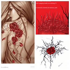 Something like what I want. I want the crown of thorns to wrap around my arm and from there something like the other two photos to wrap around and down my arm. #megandreamtattoo #inspiration #notmyart 
