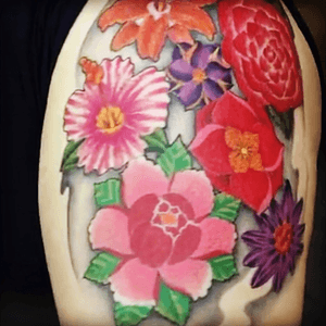 Fun freehand floral 