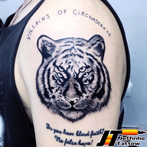 Tatuagem tigre #jeffinhotattow #tatuagem #tattoo #tiger #tigre
