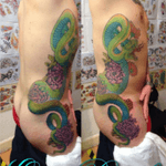  #snake #ribs #colour #smashedit #amazingwork #lovelt #tattoo #tattooartist #favoritepiece 