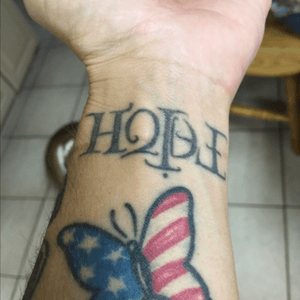 Hope/Faith ambigram