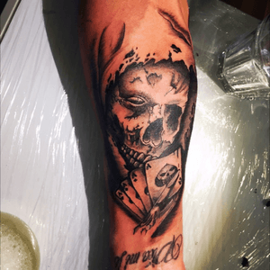 #arm #tattoo #skull #deadtattoo 