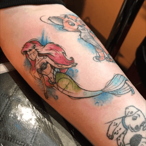 Disneys Ariel in watercolour #tattoo #tattoos #ink #tattooflash #tattoodesign #illustrated #illustrator #illustration #illustratorsoninstagram #instadrawing #instaillustration #drawing #art #watercolortattoo #watercolor #disney #disneytattoo