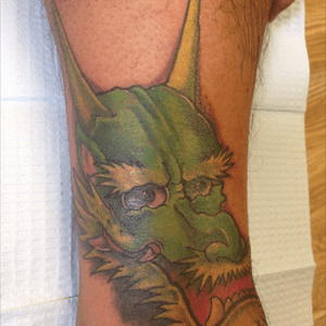 Wanted chinese dragons head, also a cover up. More can be done to it when i build up my capital..Banzai Tattoo's, Artist Mike Higuchi, Pearl city, Hawaii.