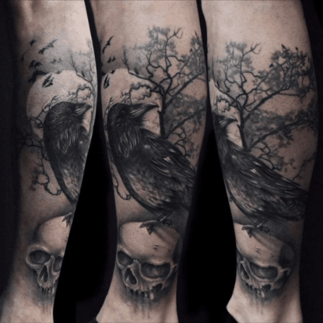 Explore the 50 Best Crow Tattoo Ideas (2017) • Tattoodo