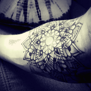 Mandala by Poca Tattoo (Lausanne, Switzerland) #mandala #blackandgrey #innerarm #sleeve #love 