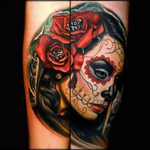 #dayofthedead #megandreamtattoo #meganmasaacre I would love this on the side of my thigh or calf! 