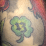 left wrist #lucky #unlucky #13 #fourleafclover #irish #fridaythirteenth 
