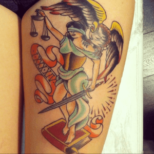 Traditional inspired Lady Justice