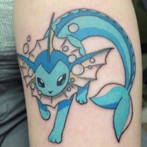 Vaporeon tattoo #pokemon #water 