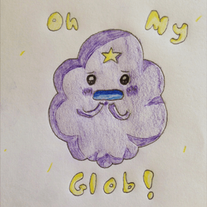 Saw this and had to draw it :D Credit to the original artist. #lumpyspaceprincess #adventuretime #ohmyglob #princess
