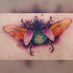 #christmasbeetle #tattoo #bisselltattoos #bug #watercolor #beetle #victimsofink #Australia @bisselltattoos