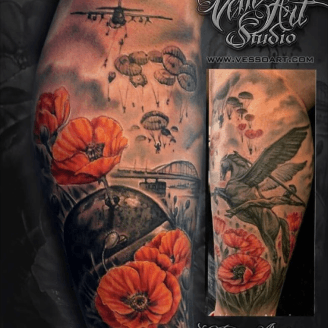 75 Poppy Tattoo Designs For Men  Remembrance Flower Ink  Poppies tattoo Remembrance  tattoos Memorial tattoo designs