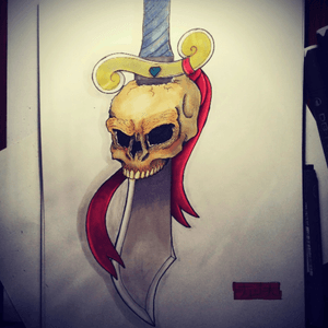 Skull design #mysketchbook #ink #skull #skulltattoo 