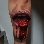 Tattoo by Alexander Yanitskiy  #blood#lips#horror#alexander#yanitskiy