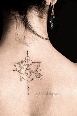 #map #strashkeva #blacktattoo #linetattoo #lineart more my works: www.instagram.com/strashkeva.tattoo