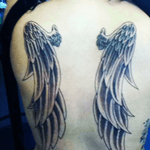 My angel wings. #wings #angelwings #backtattoo 